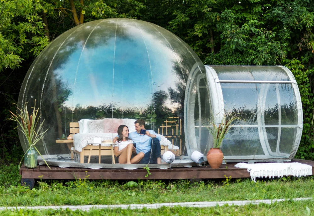 inflatable lawn tent clear bubble